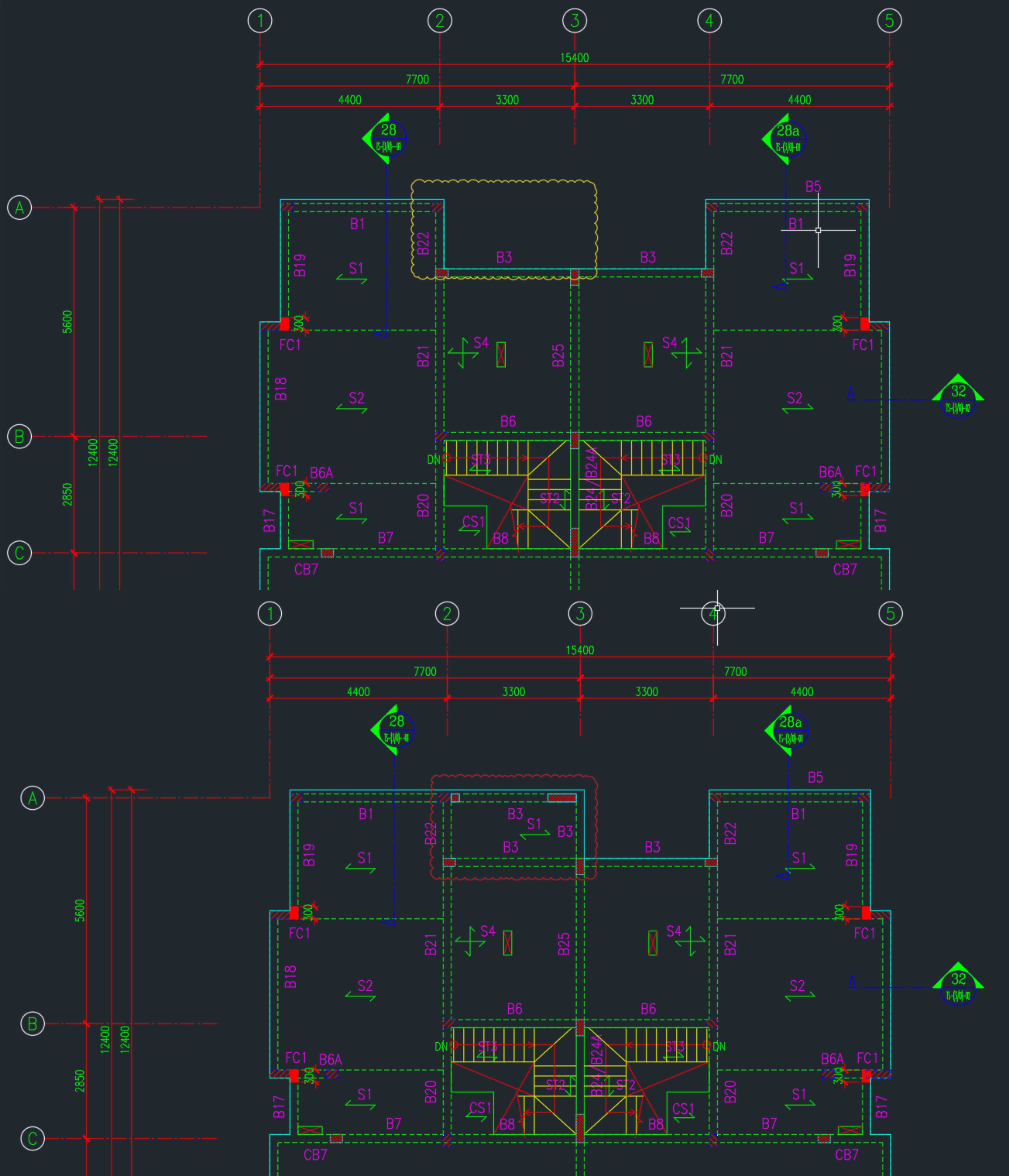 Authority-grade AutoCAD renovation drawing prepared for Dubai approval