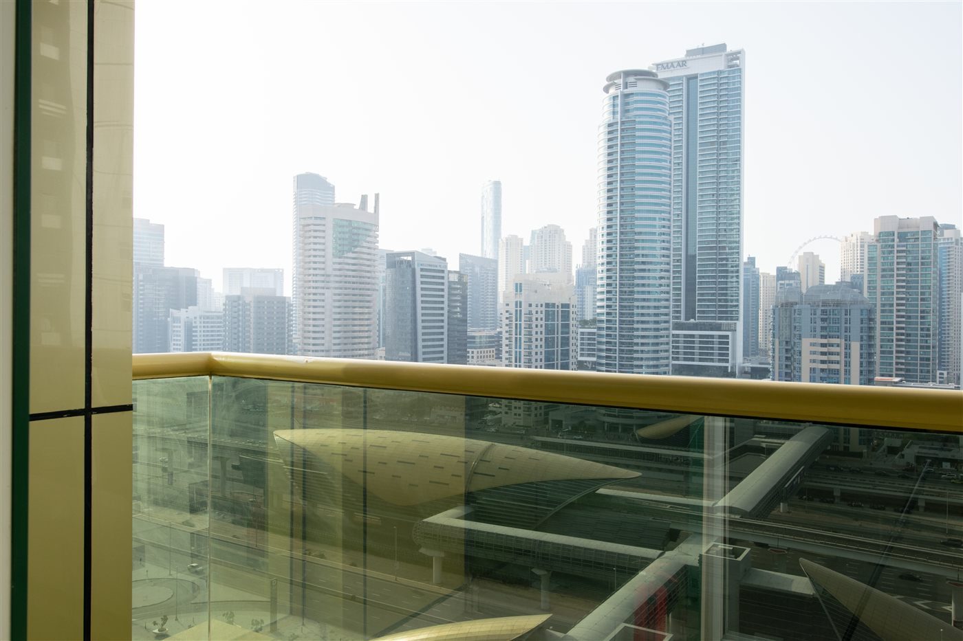 Balcony view over JLT towers