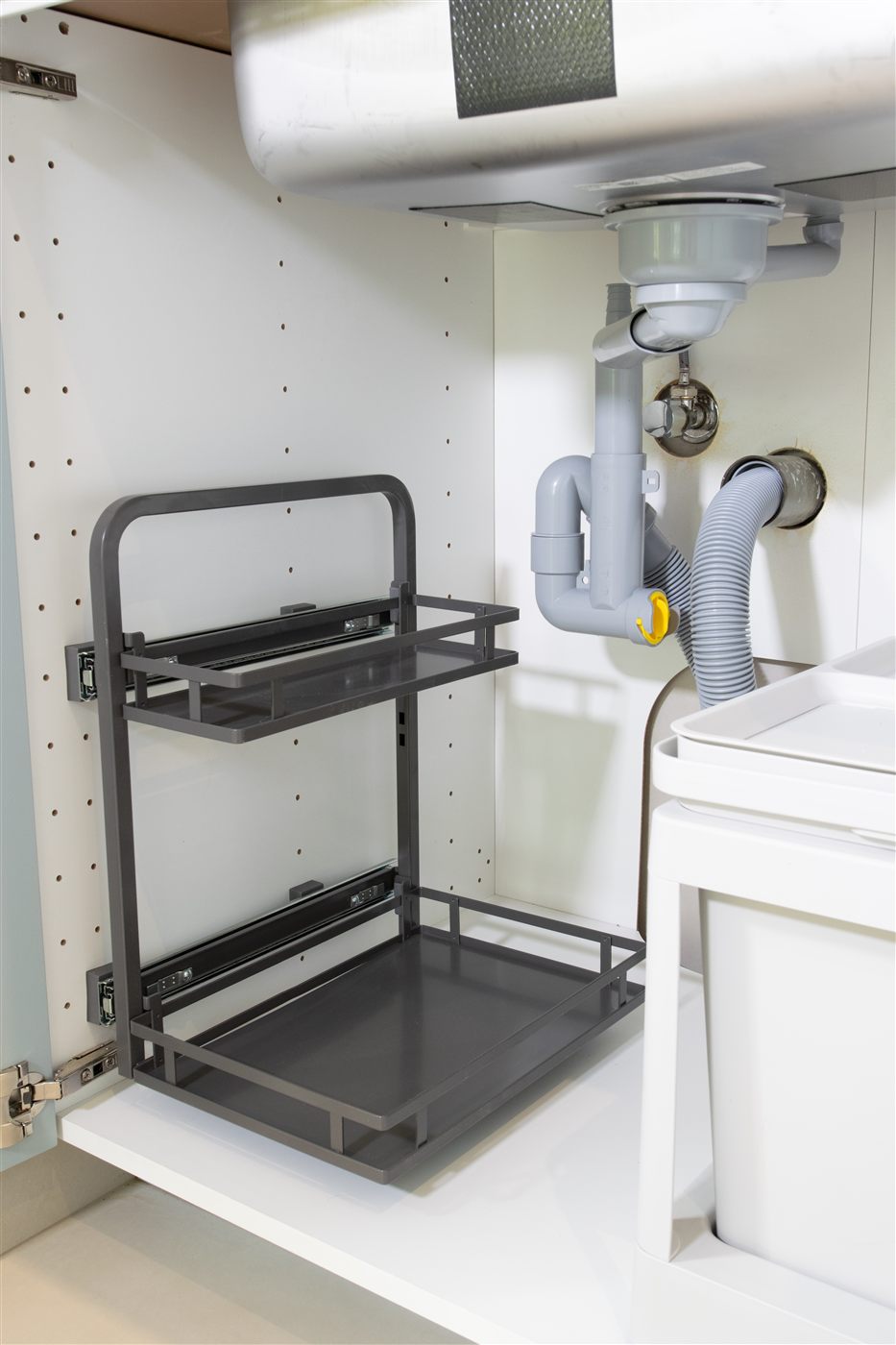 Pull-out under-sink storage system