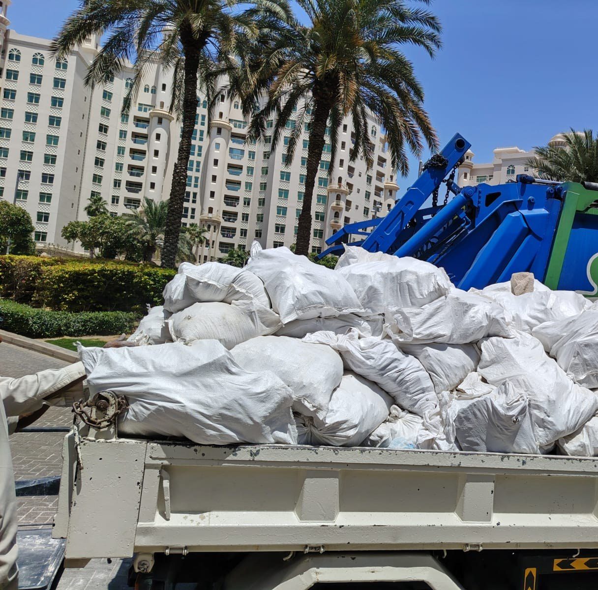 Construction waste removal in Palm Jumeirah, Dubai