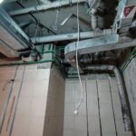 Routing of new polypropylene pipes and ventilation ducts to prevent leaks